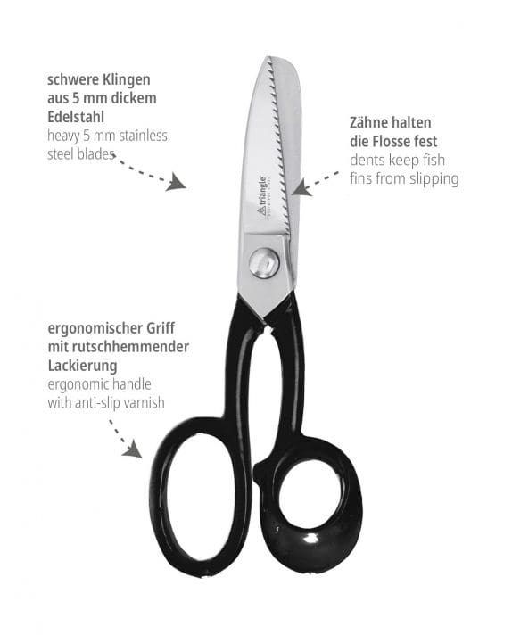 triangle Flossenschere Fischschere Anglerschere massiv stabil Industrie geweblich kaufen Onlineshop