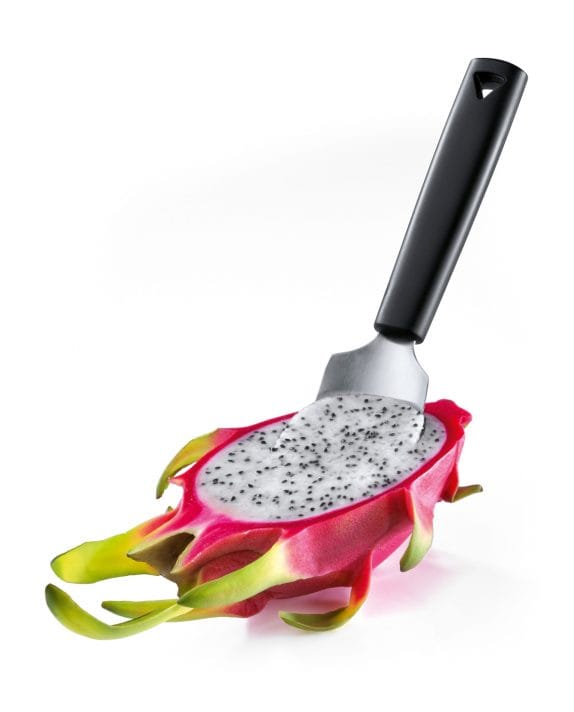 triangle Fruchtlöffel Kürbislöffel Löffel aushöhlen scharfe Kante geschärft Eislöffel Aushöhllöffel Auskratzen Kerne entfernen Eisportionierer Melone Papaya