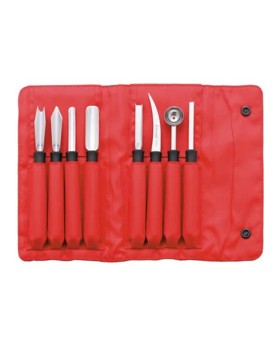 Schnitzmesser-Set Professional von triangle zum Schnitzen von Obst und Gemüse kulinarisch fortgeschrittene carving 8-teilig