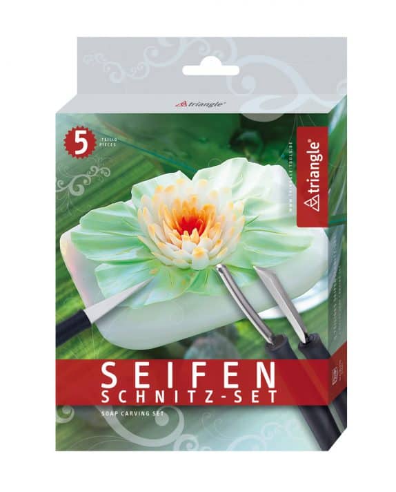 Seifen-Schnitz-Set von triangle zum Schnitzen von Seife Wachs Obst Gemüse Schnitzmesser Alex Angkana Neumayer