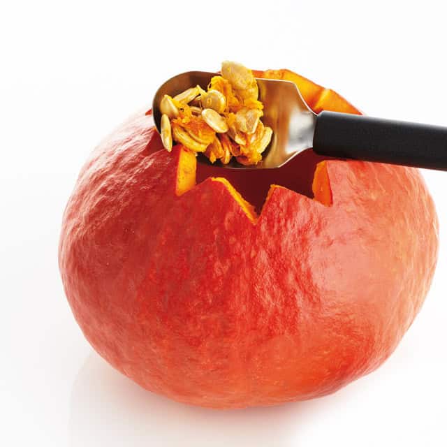 triangle Fruchtlöffel Kürbislöffel Löffel aushöhlen scharfe Kante geschärft Eislöffel Aushöhllöffel Auskratzen Kerne entfernen Eisportionierer Melone Papaya