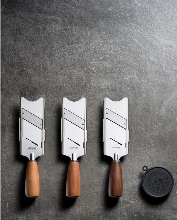 triangle Feinhobel Soul Trüffelhobel Serie Soul Holz Holzgriff Walnuss Pflaume Kirsche Übersicht Made in Germany Deutschland Solingen Hobel