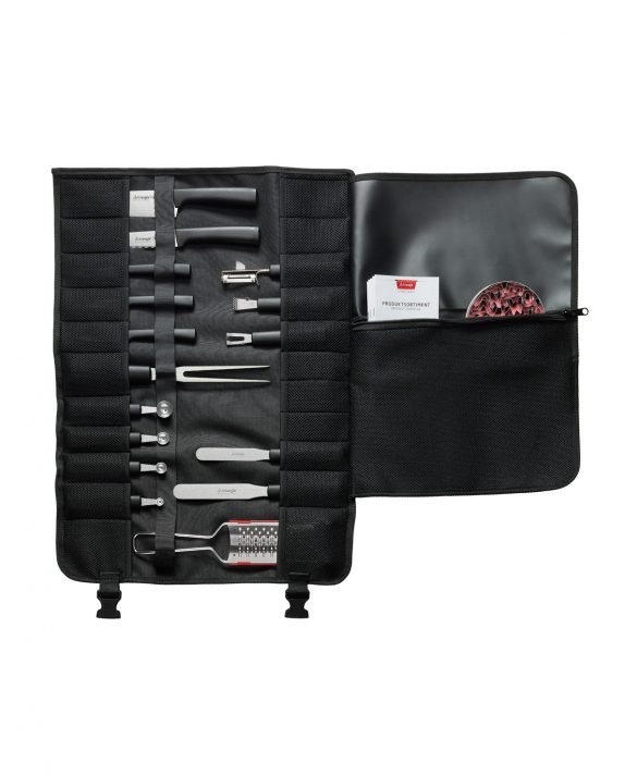 triangle Kochschultasche Messertasche offen groß viel Platz Rolltasche schwarz