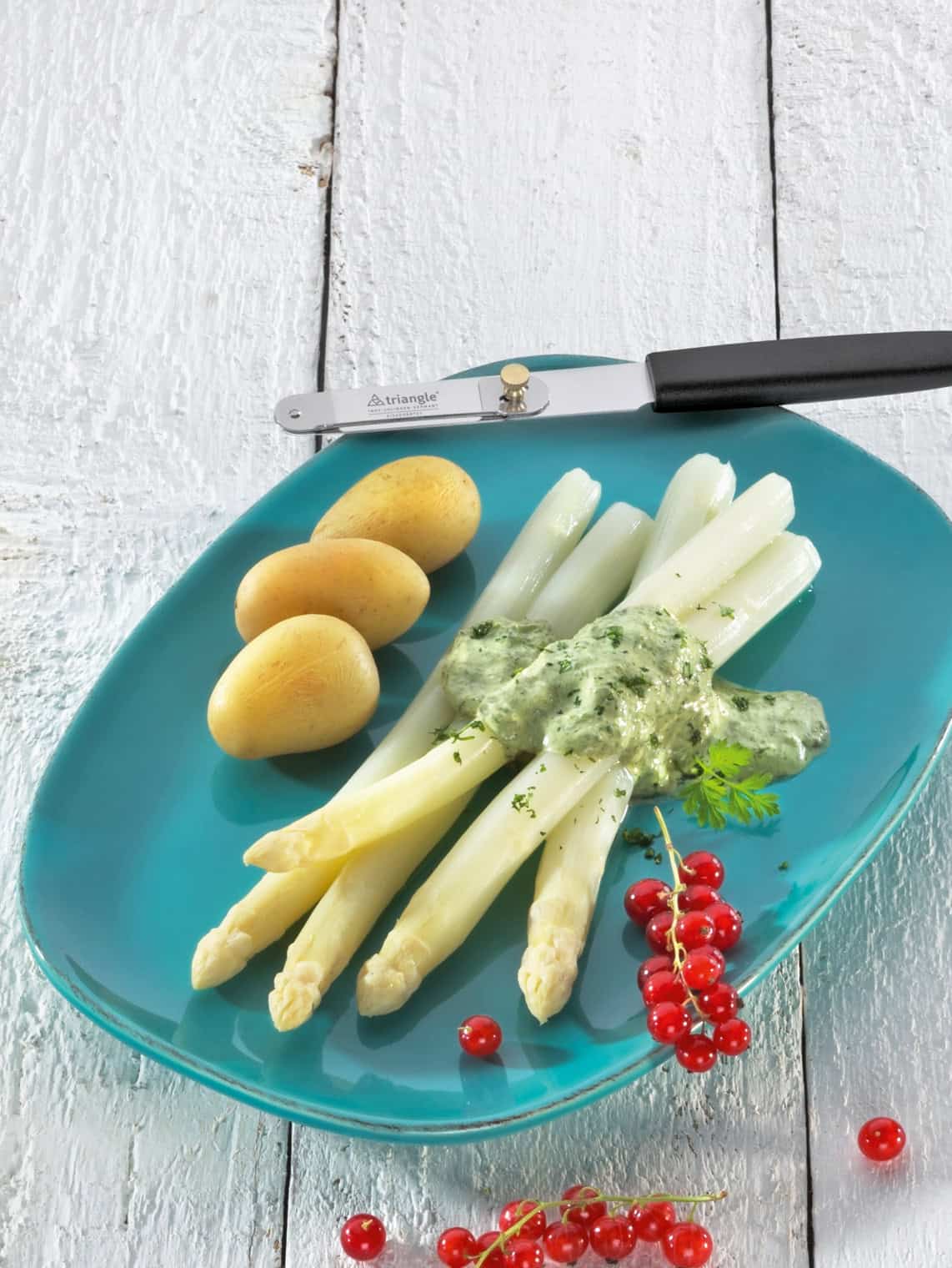 triangle Spargelmesser Profi Professionell Gastronomie Spargelschäler