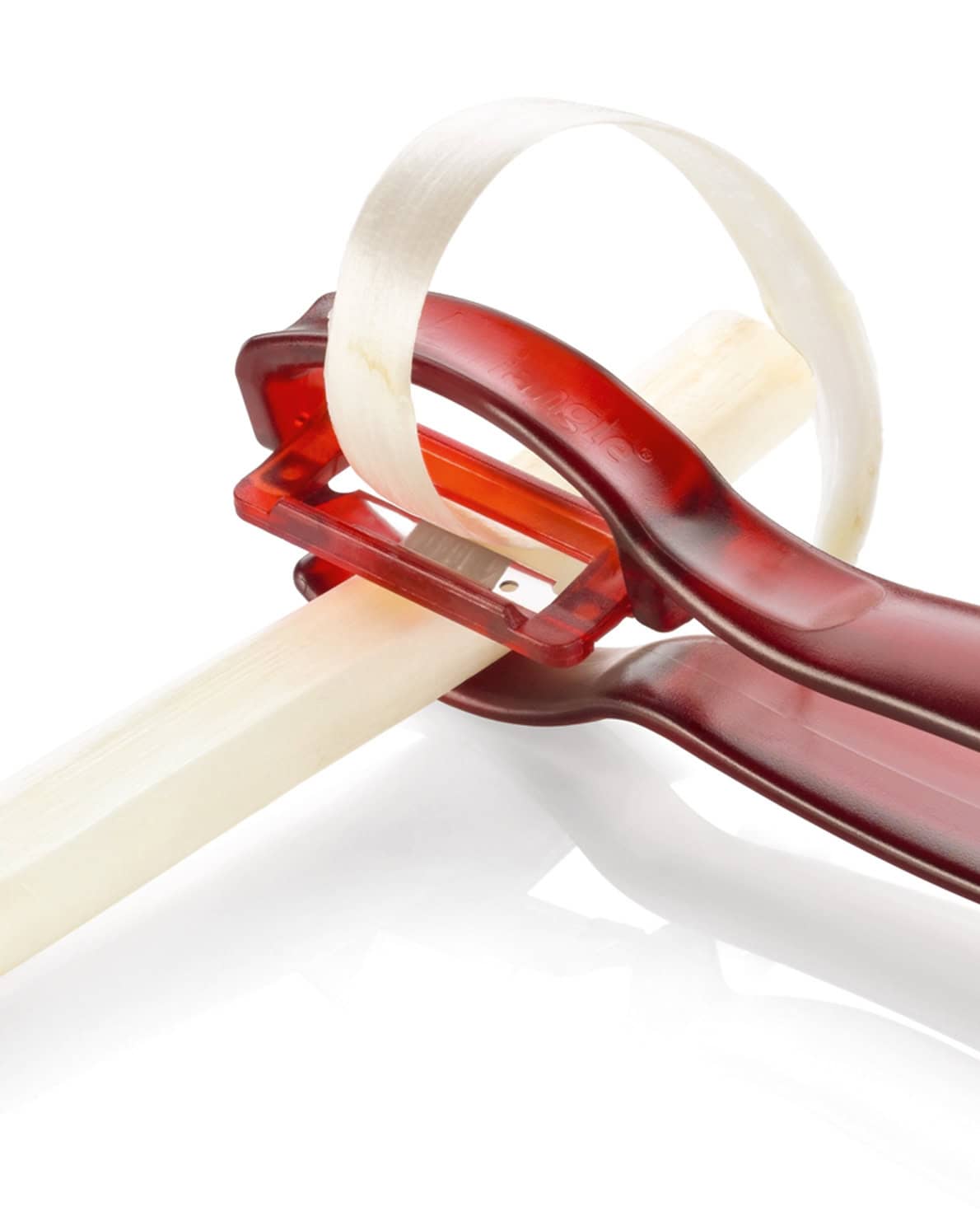 triangle Spargelschäler Detailaufnahme Klinge Spargel leicht schälen