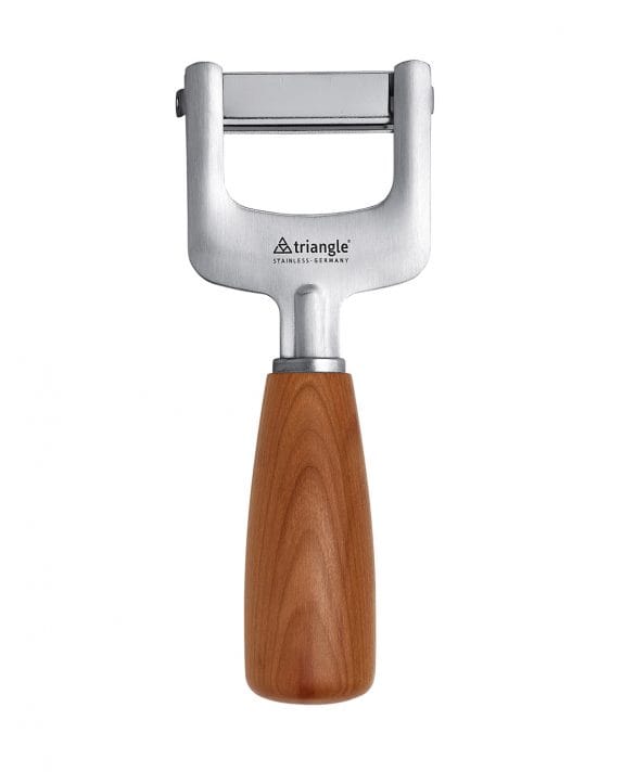 Julienne cutter Soul Spirelli, Gemüsespaghetti, Spiralen, Spitzer, Spiralschneider, Gemüseschneider, Zucchininudeln, Nudelschneider, Lurch, GEFU, vegan, vegetarisch, trend, Geschenk, Spiraliser, Spiralizer, Holzgriff, Pflaume, Pflaumenholz