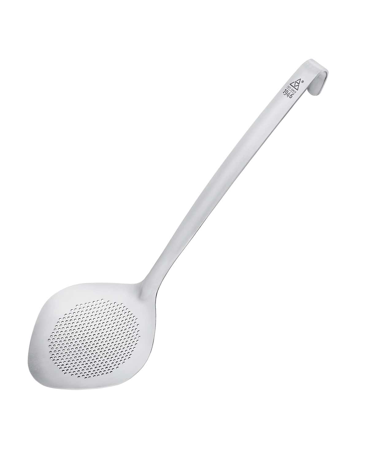 5872235_v03_web triangle Schaumlöffel 1946 aus Edelstahl 18/10 mit feinen Löchern stark massiv stabil matt gebürstet kaufen onlineshop Serie Marke fein